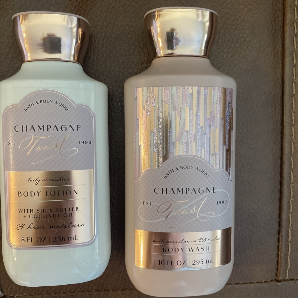 Champagne Toast Bath And Body‎ Works Set  Brand New Full Size Set of 2